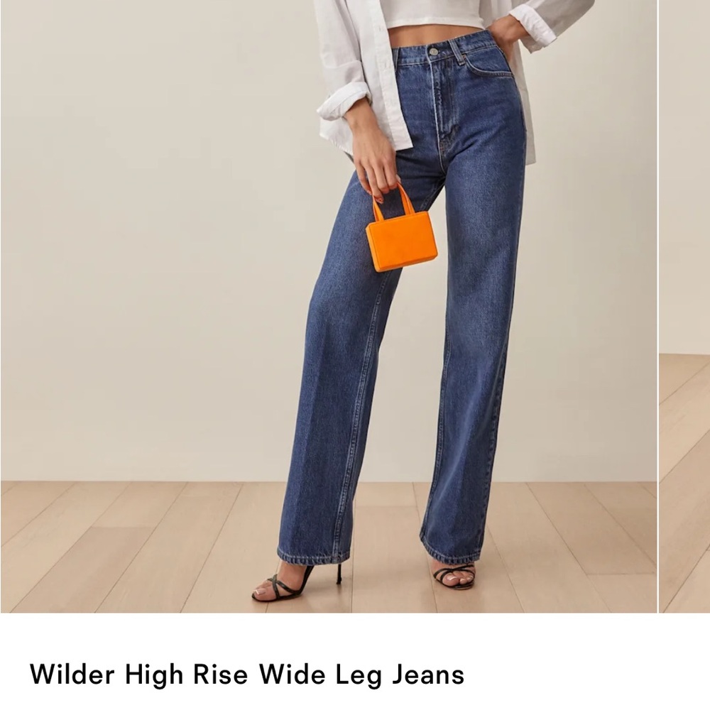 NWT Reformation Wilder High Rise Wide Leg Jean